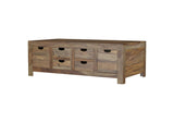723888 Esther 6-drawer Solid Wood Coffee Table Natural Sheesham