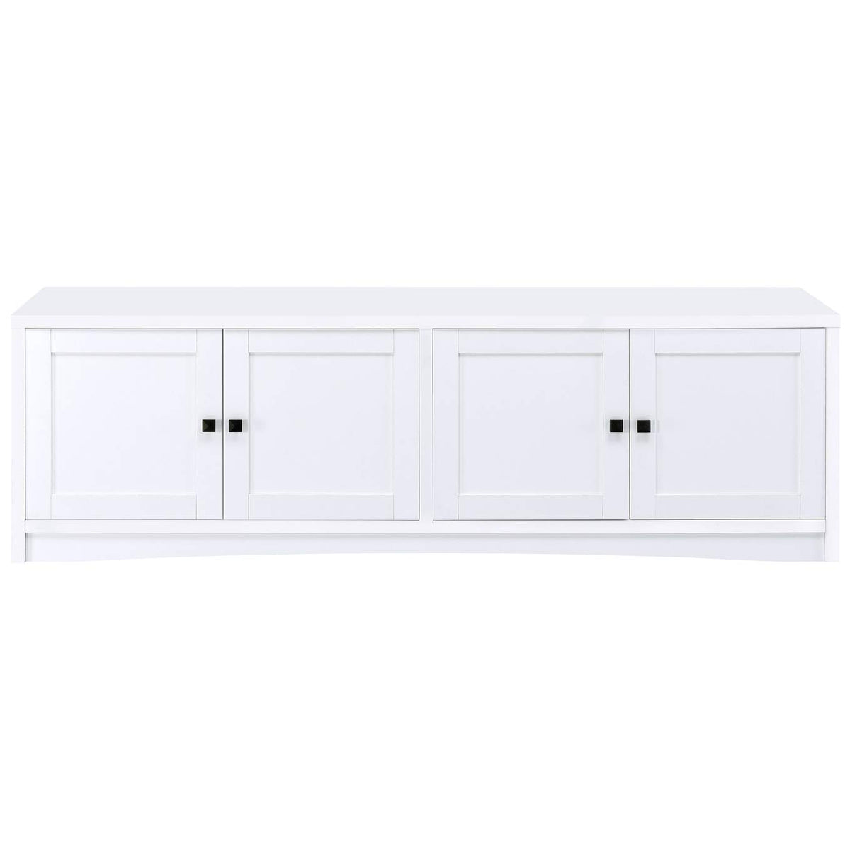 724113 Laughlin 4-door Engineered Wood 78-inch TV Stand White