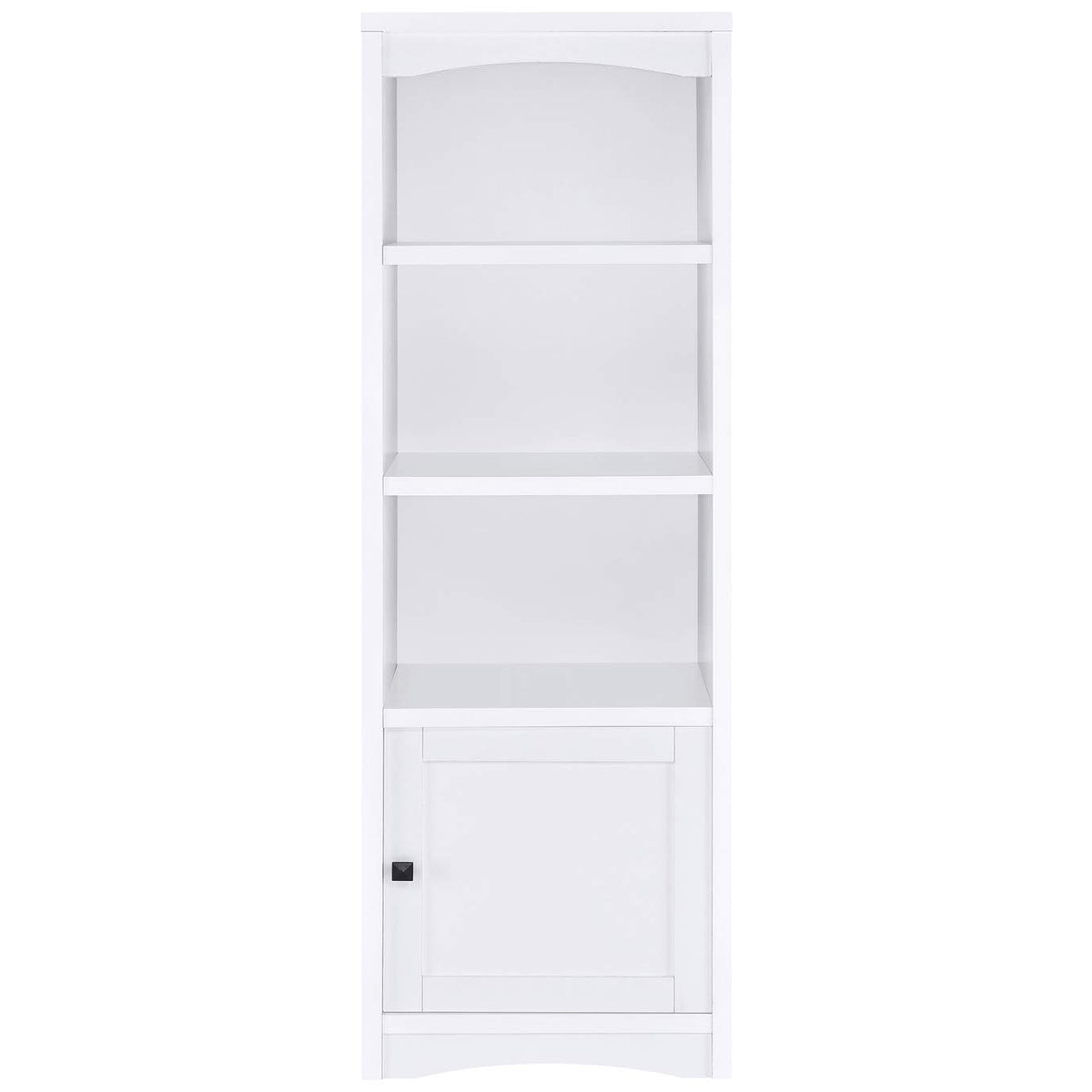 724114 Laughlin 4-shelf Engineered Wood Media Tower White
