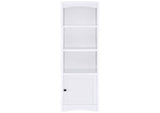 724114 Laughlin 4-shelf Engineered Wood Media Tower White