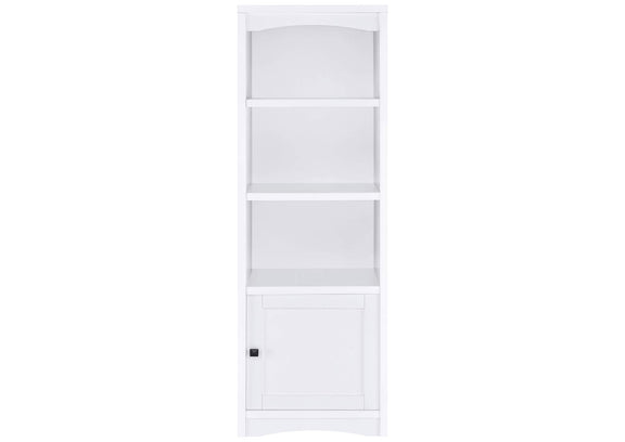 724114 Laughlin 4-shelf Engineered Wood Media Tower White