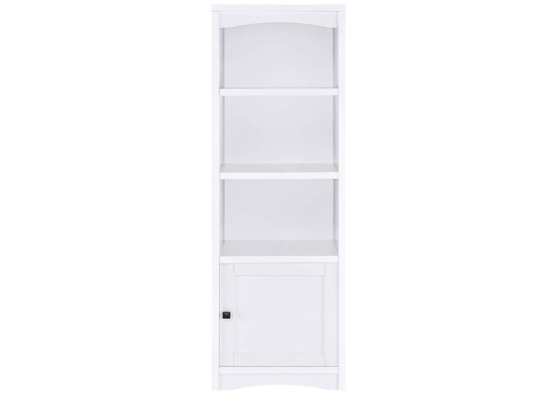724114 Laughlin 4-shelf Engineered Wood Media Tower White