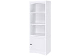 724114 Laughlin 4-shelf Engineered Wood Media Tower White