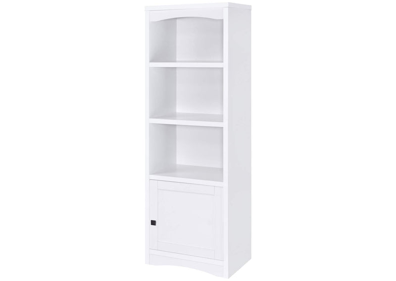 724114 Laughlin 4-shelf Engineered Wood Media Tower White
