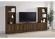 724123-SET Laughlin 3-piece Entertainment Center TV Stand Dark Pine