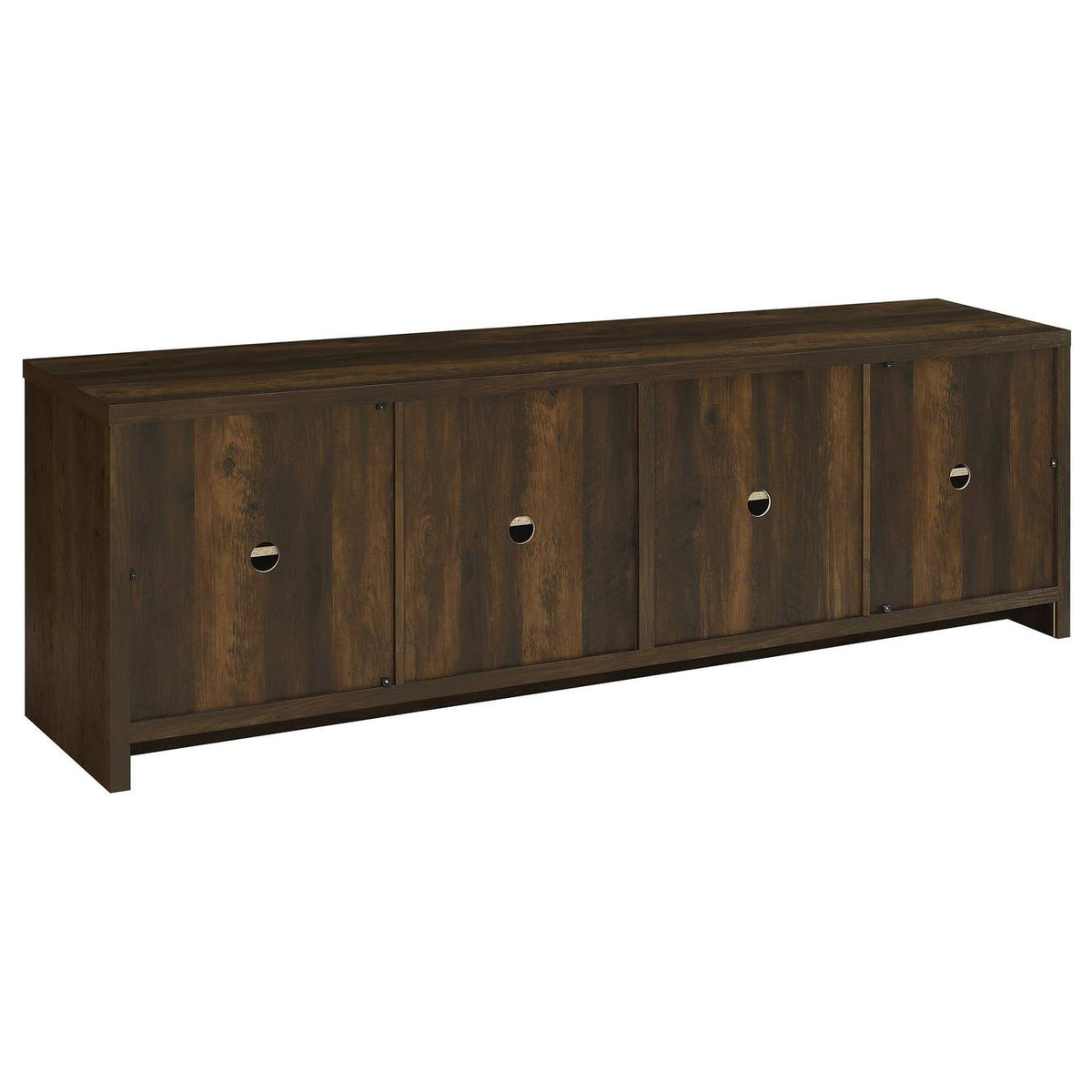724123-SET Laughlin 3-piece Entertainment Center TV Stand Dark Pine