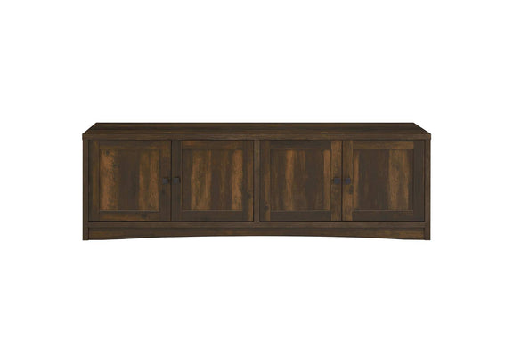 724123 Laughlin 4-door Engineered Wood 78-inch TV Stand Dark Pine