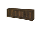724123 Laughlin 4-door Engineered Wood 78-inch TV Stand Dark Pine