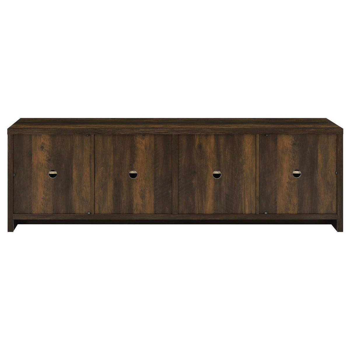 724123 Laughlin 4-door Engineered Wood 78-inch TV Stand Dark Pine