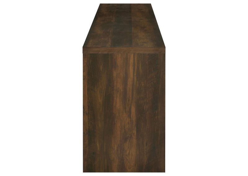 724123 Laughlin 4-door Engineered Wood 78-inch TV Stand Dark Pine