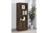 724124 Laughlin 4-shelf Engineered Wood Media Tower Dark Pine