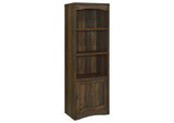 724124 Laughlin 4-shelf Engineered Wood Media Tower Dark Pine