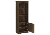 724124 Laughlin 4-shelf Engineered Wood Media Tower Dark Pine