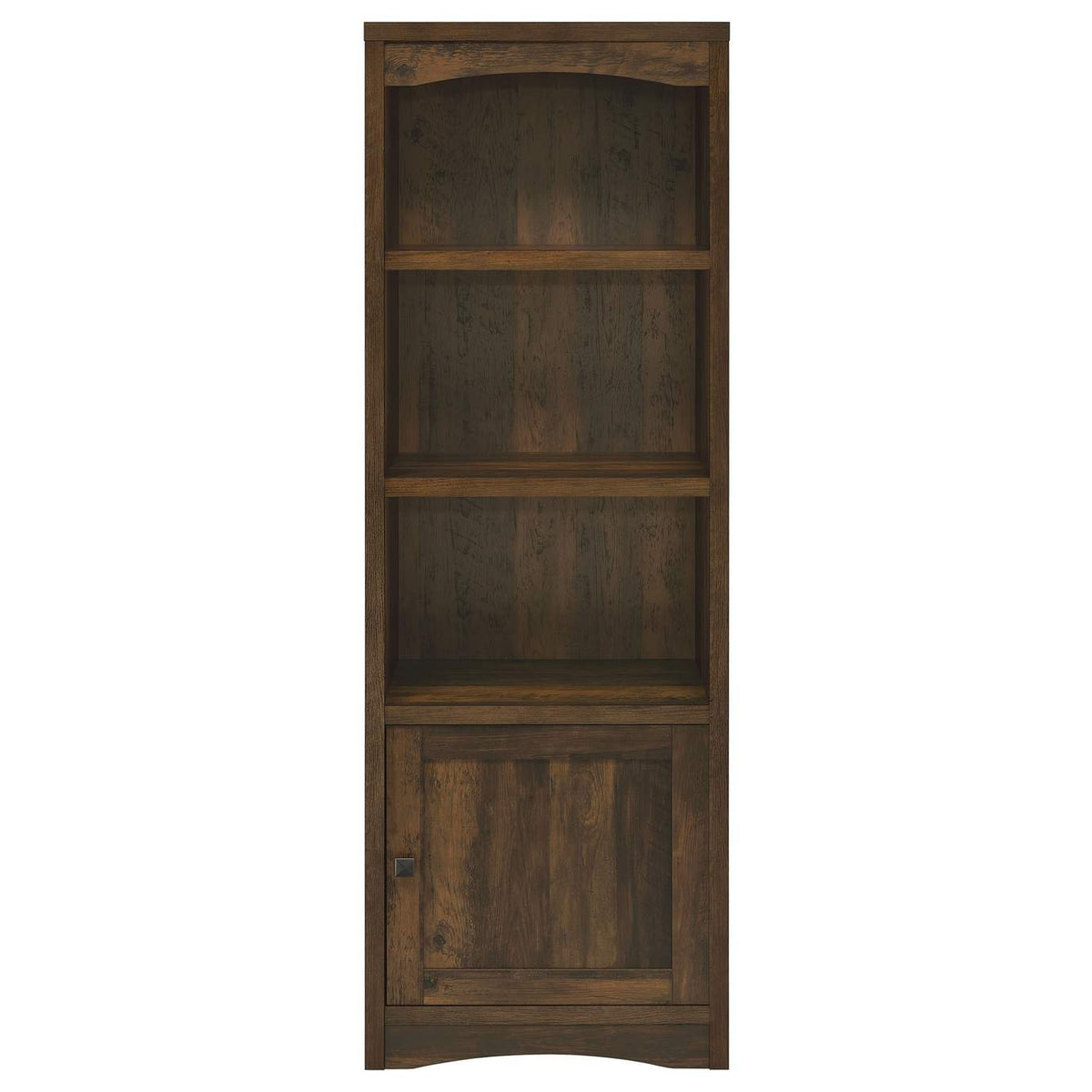 724124 Laughlin 4-shelf Engineered Wood Media Tower Dark Pine