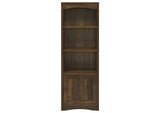 724124 Laughlin 4-shelf Engineered Wood Media Tower Dark Pine