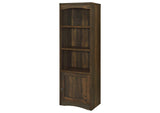 724124 Laughlin 4-shelf Engineered Wood Media Tower Dark Pine