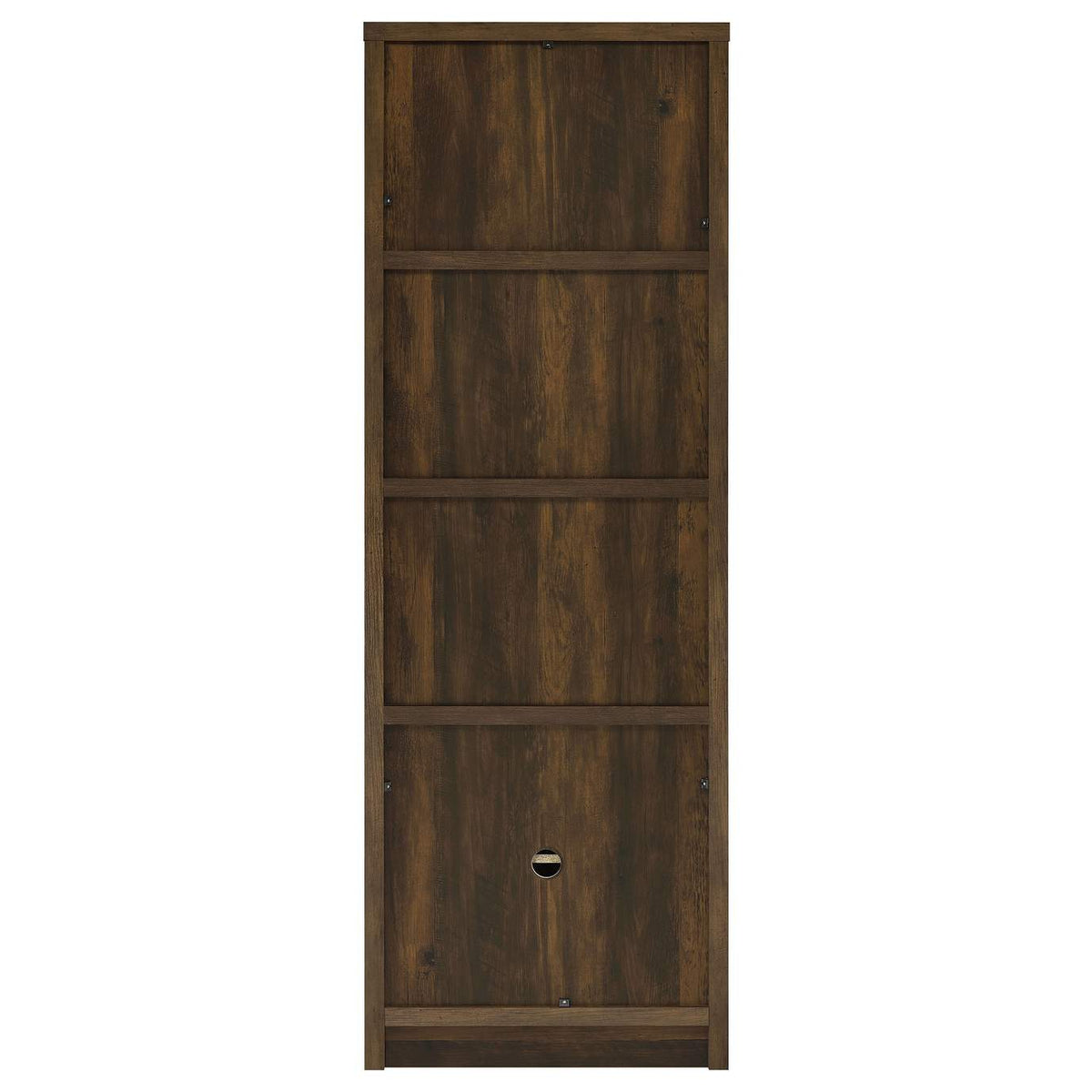724124 Laughlin 4-shelf Engineered Wood Media Tower Dark Pine
