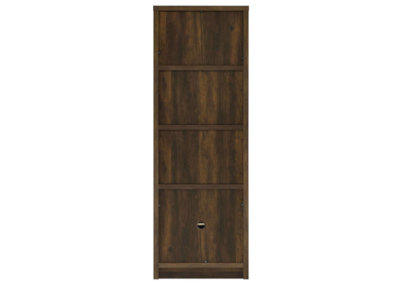 724124 Laughlin 4-shelf Engineered Wood Media Tower Dark Pine