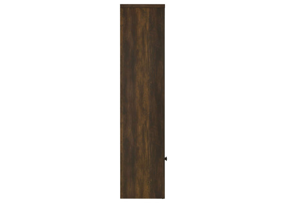 724124 Laughlin 4-shelf Engineered Wood Media Tower Dark Pine