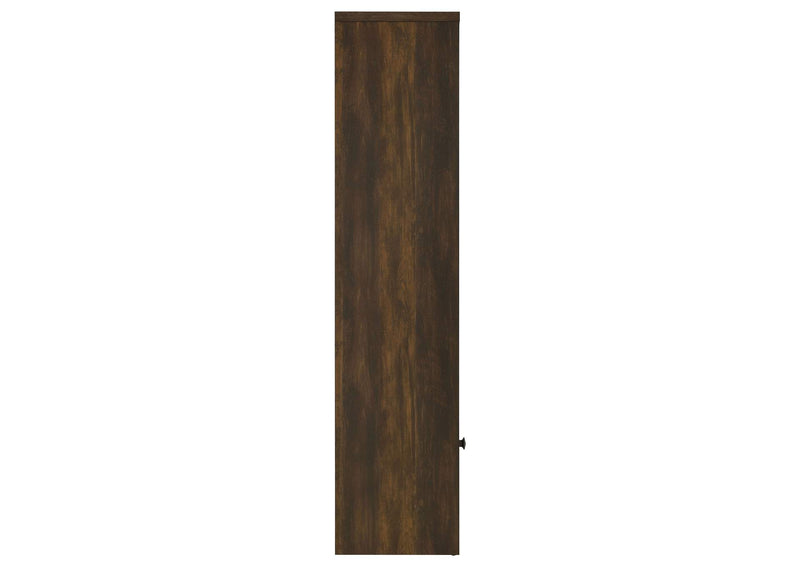 724124 Laughlin 4-shelf Engineered Wood Media Tower Dark Pine