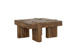 Samira Square Solid Wood Coffee Table Natural Sheesham