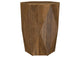 724187 Zalika Hexagonal Solid Mango Wood End Table Natural