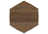 724187 Zalika Hexagonal Solid Mango Wood End Table Natural