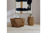 724188-S2 Zalika 2-piece Solid Wood Coffee and End Table Set Natural