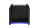 BECKETT-WHT_BLK-NS_W_LED_&_SPEAKER BECKETT WHT - BLK NIGHTSTAND W - LED & SPEAKER