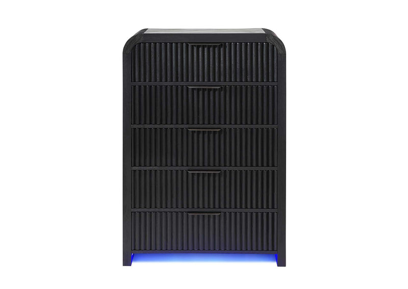 BECKETT-WHT_BLK-CH_W_LED BECKETT WHT - BLK CHEST WITH LED