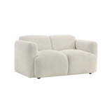 Beige sofa on a white background