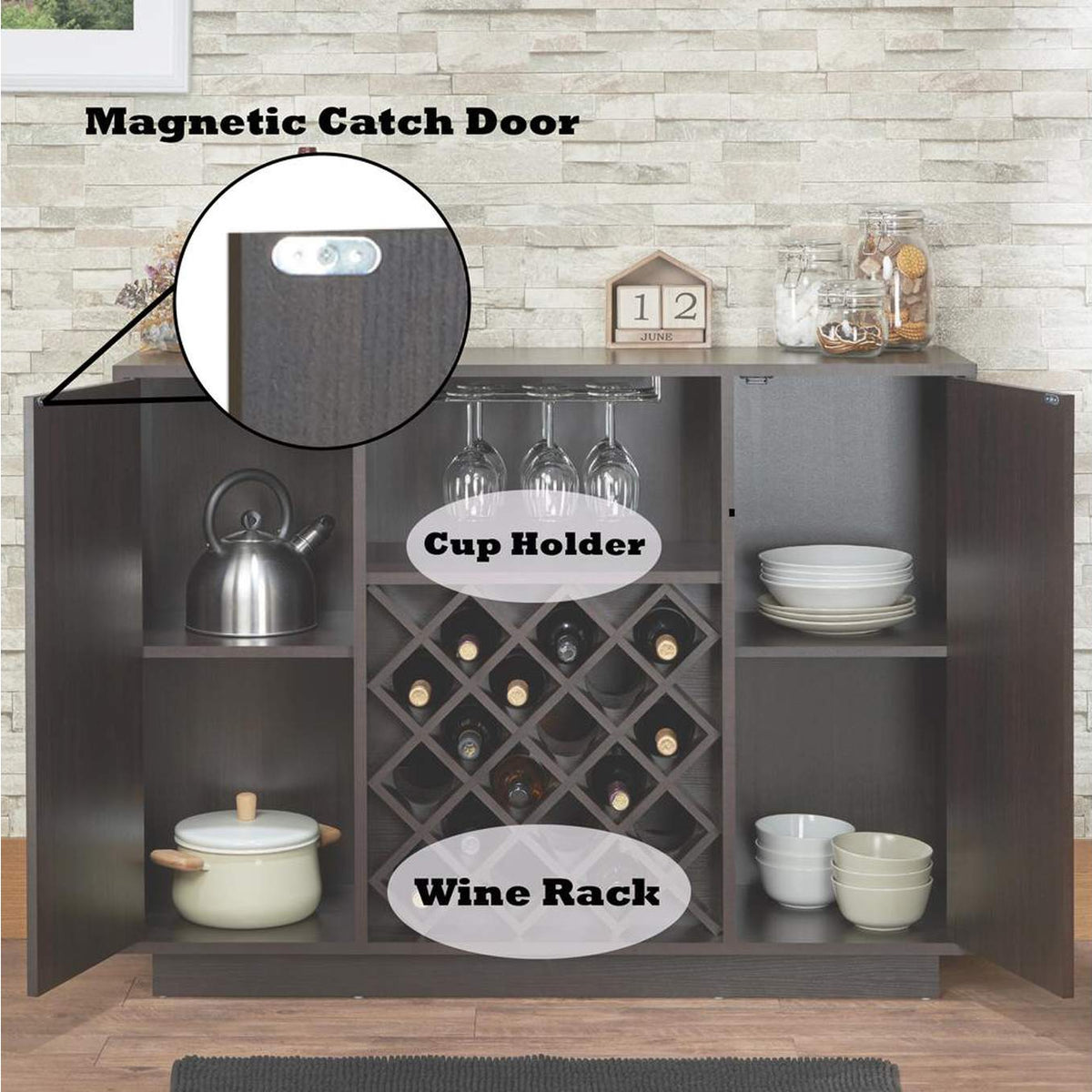 72605 Hazen Wine Cabinet