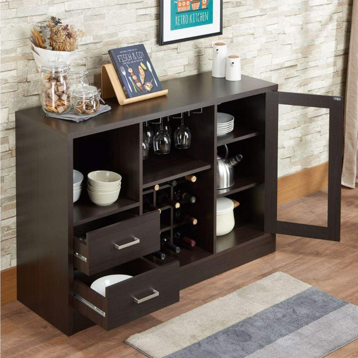 72640 Hazen Wine Cabinet
