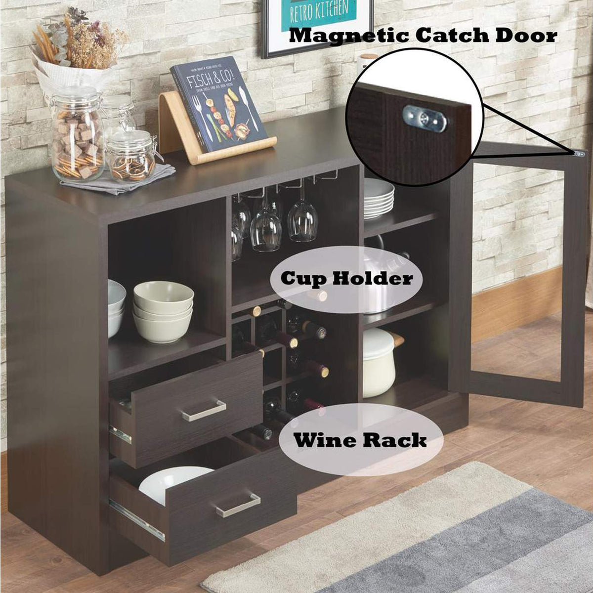 72640 Hazen Wine Cabinet