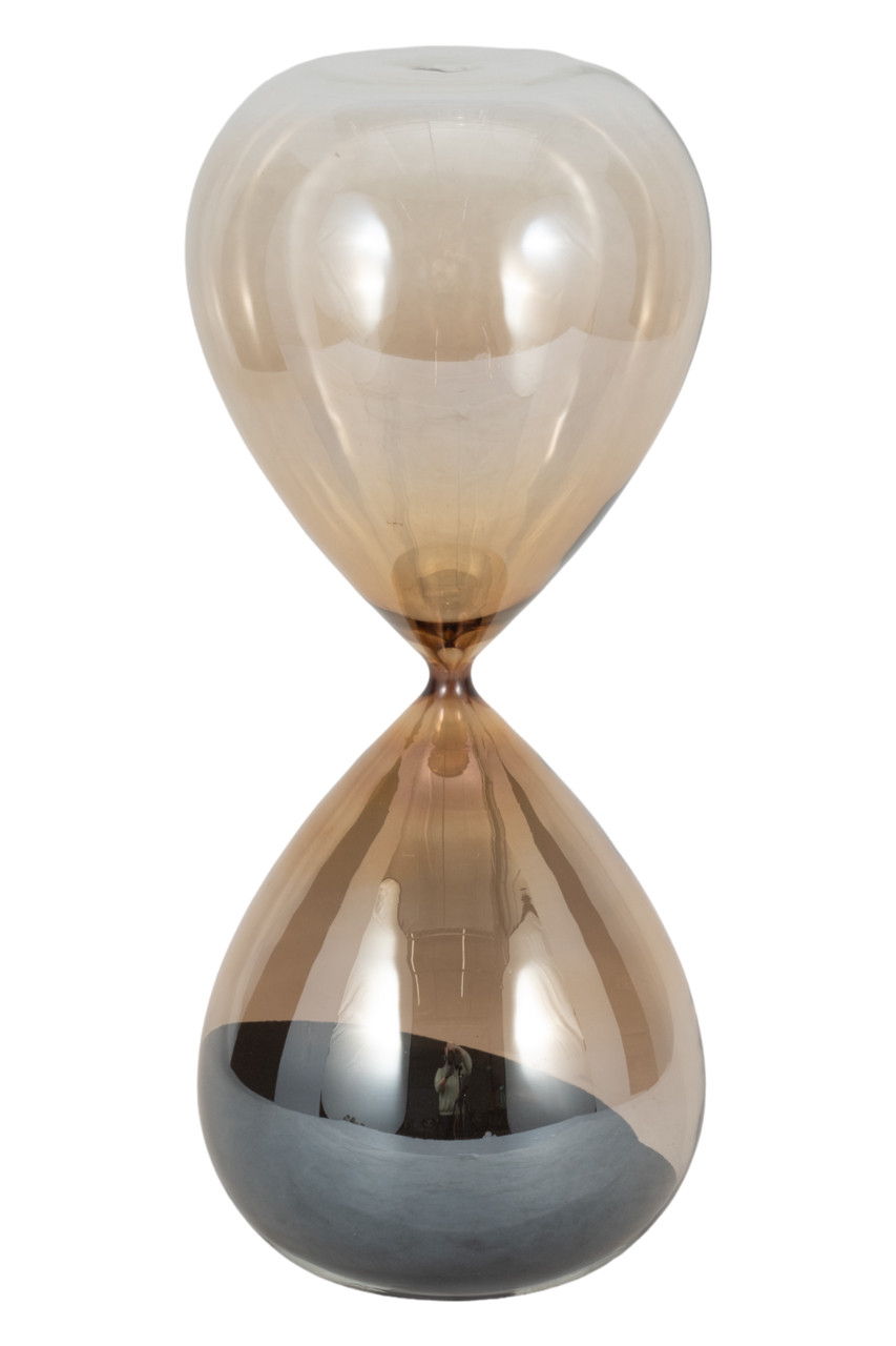 15" Ada Small Amber Hourglass - Orange