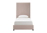TOV-B6333 Arabelle Blush Velvet Twin Bed