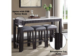 72930 Necalli 4Pc Pack Counter Height Table Set