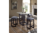 72935 Razo Counter Height Table with Marble Top