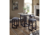 72935 Razo Counter Height Table with Marble Top