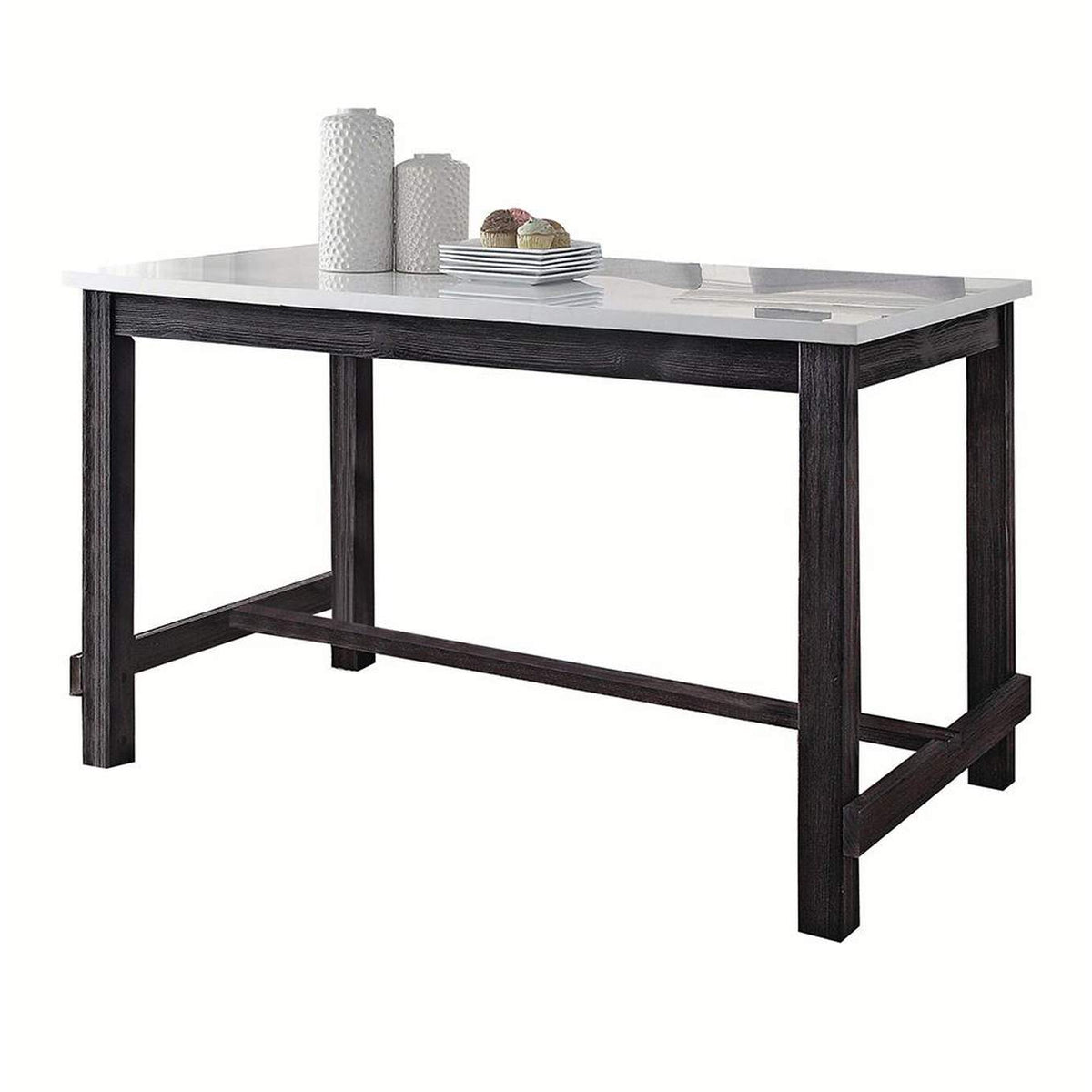 72940 Yelena Counter Height Table with Marble Top