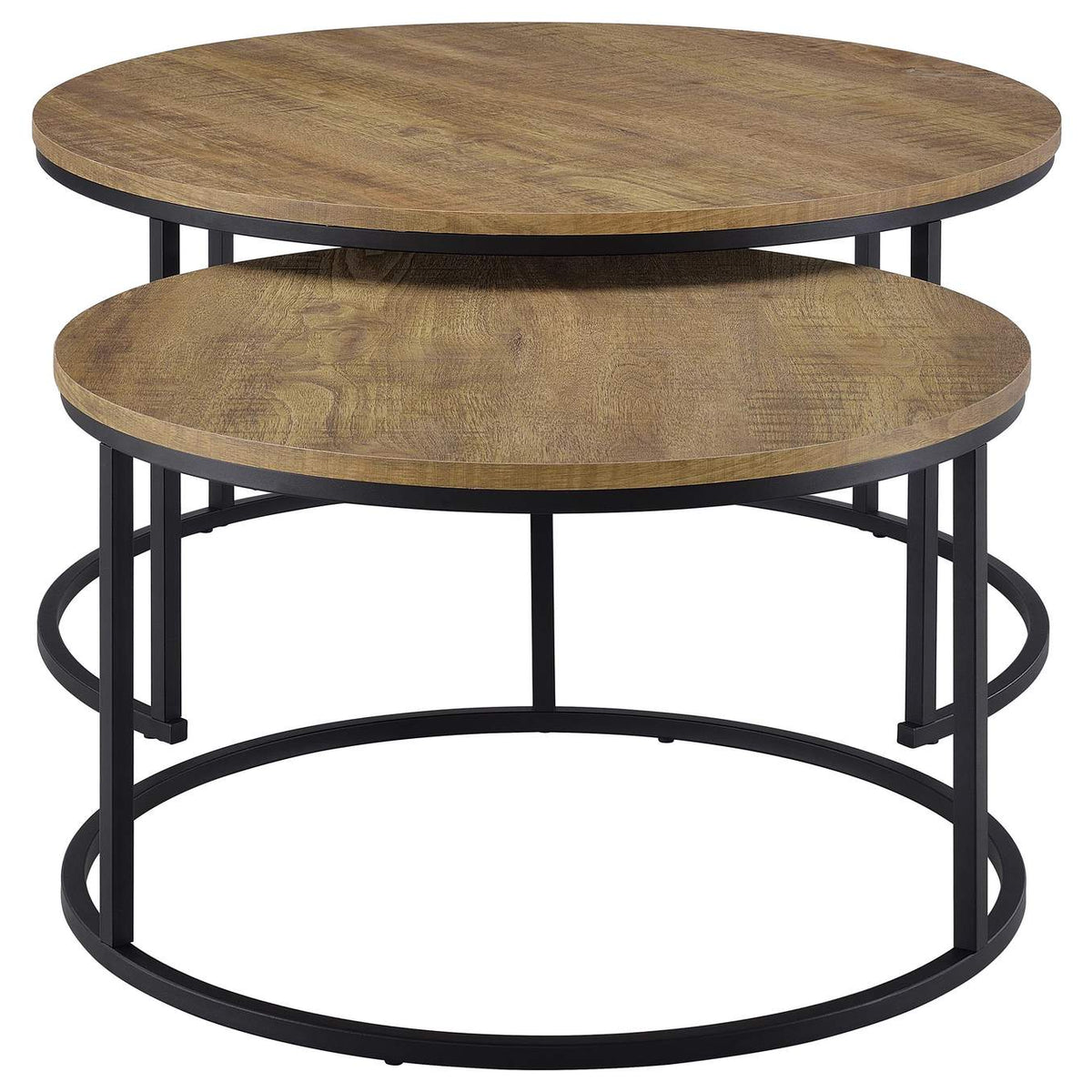 736030 Lainey 2-piece Round Nesting Coffee Table Mango
