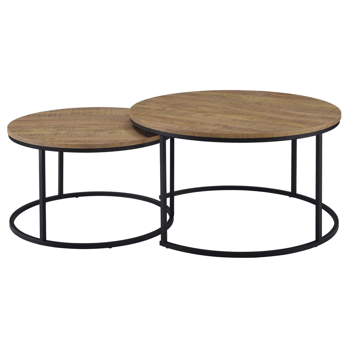 736030 Lainey 2-piece Round Nesting Coffee Table Mango