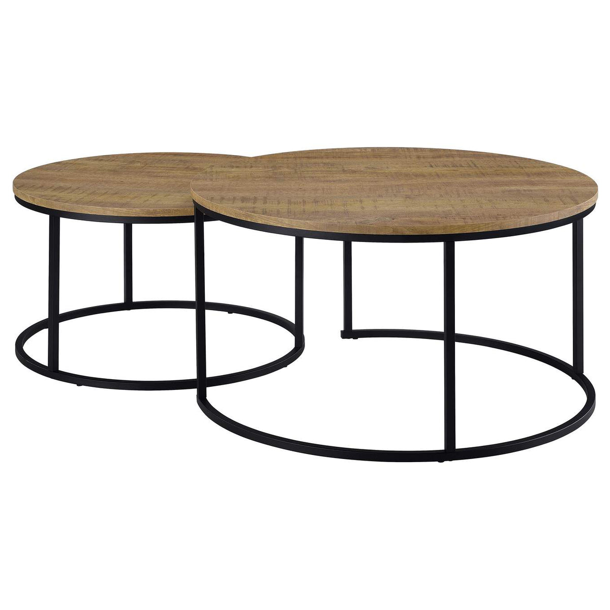 736030 Lainey 2-piece Round Nesting Coffee Table Mango