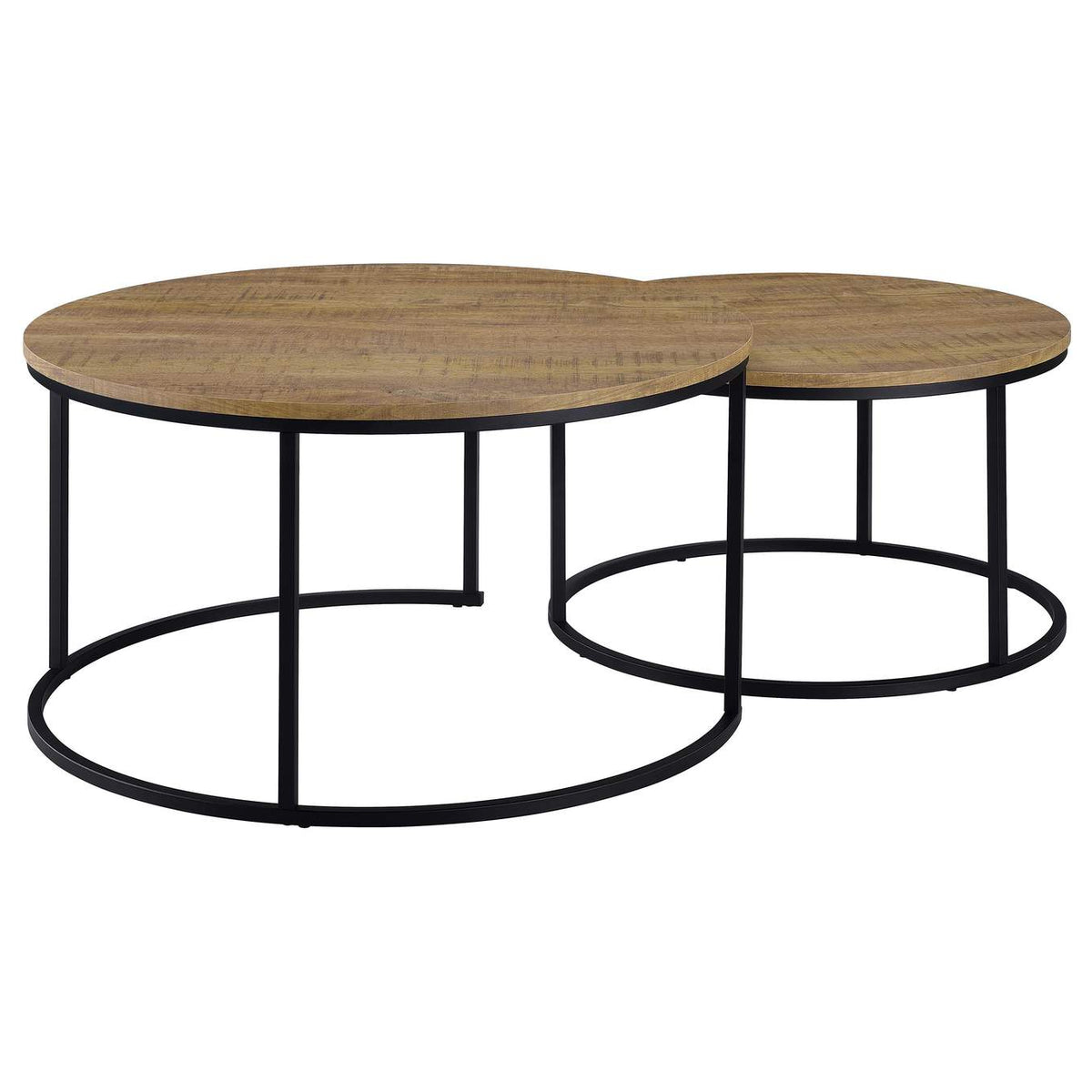 736030 Lainey 2-piece Round Nesting Coffee Table Mango