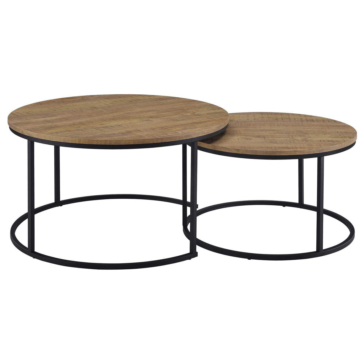 736030 Lainey 2-piece Round Nesting Coffee Table Mango
