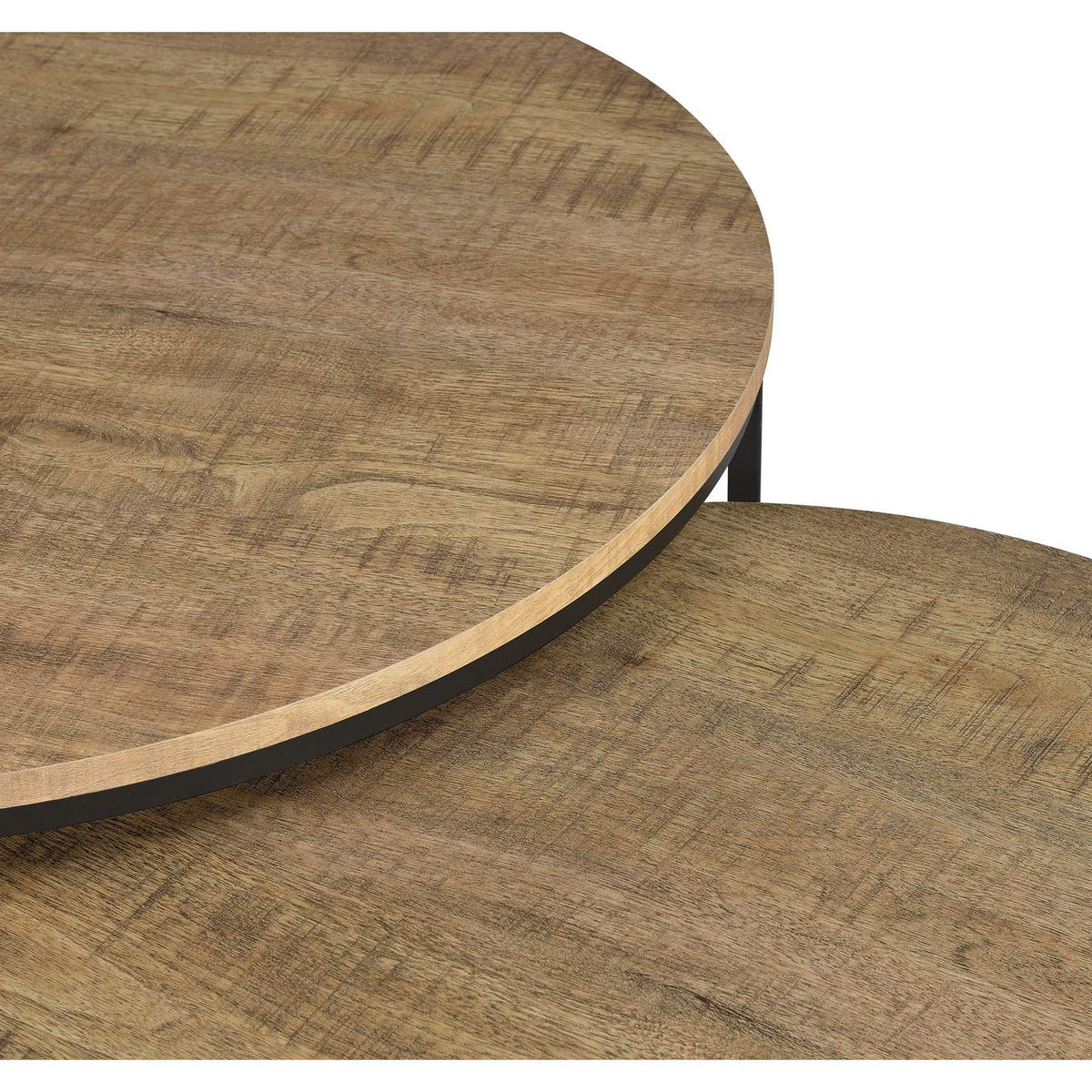 736030 Lainey 2-piece Round Nesting Coffee Table Mango
