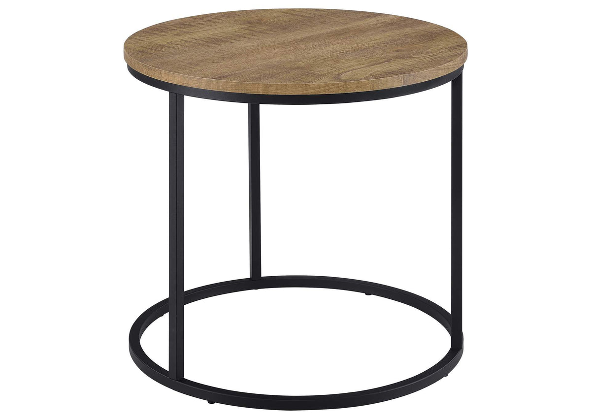 736037 Lainey Round Occasional Side End Table Mango