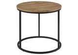 736037 Lainey Round Occasional Side End Table Mango