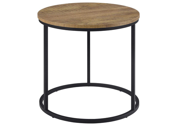 736037 Lainey Round Occasional Side End Table Mango