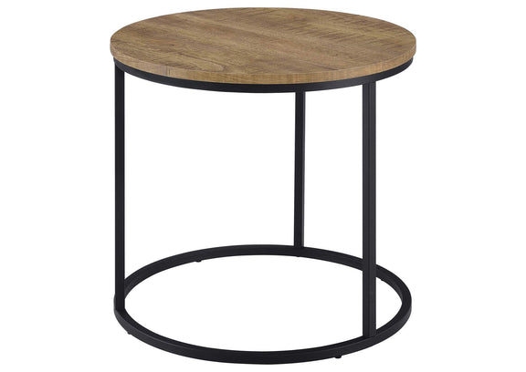 736037 Lainey Round Occasional Side End Table Mango